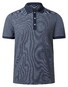 Maerz Fine Stripe Pattern Cotton Polo Dawn Blue