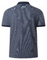 Maerz Fine Stripe Pattern Cotton Polo Dawn Blue