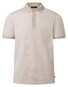Maerz Fine Stripe Pattern Cotton Polo Frappuccino