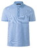 Maerz Fine Stripe Pattern Cotton Poloshirt Blue Sky