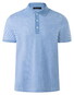 Maerz Fine Stripe Pattern Cotton Poloshirt Blue Sky