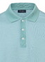 Maerz Fine Stripe Pattern Cotton Poloshirt Bright Aqua