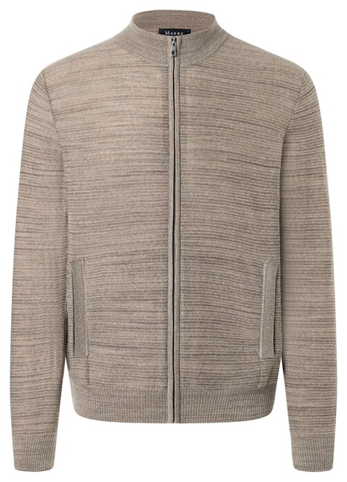 Maerz Fine Structure Wool-Cotton Blend Vest Twig