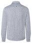 Maerz Horizontal Textured Stripe Mercerized Cotton Button-Down Overhemd Dawn Blue