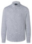 Maerz Horizontal Textured Stripe Mercerized Cotton Button-Down Overhemd Dawn Blue