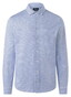 Maerz Horizontal Textured Stripe Mercerized Cotton Button-Down Overhemd Neptun