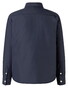 Maerz Jack Overshirt Solid Color Button Contrast Navy