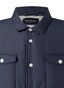 Maerz Jack Overshirt Solid Color Button Contrast Navy
