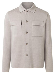 Maerz Knit Cardigan Merino Extrafine Double Chest Pocket Vest Mascarpone Cream