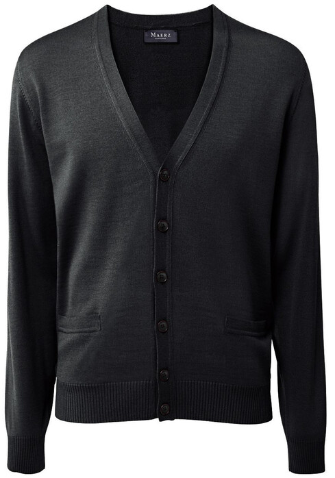 Maerz Knopen Vest Antraciet