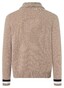 Maerz Large Herringbone Knit Pattern Shawl Collar Vest Hazelnoot