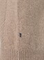 Maerz Large Herringbone Knit Pattern Shawl Collar Vest Hazelnoot