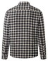 Maerz Light Flanel Herringbone Check Button-Down Overhemd Antraciet