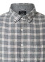 Maerz Light Flanel Herringbone Check Button-Down Overhemd Shark Skin
