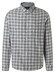 Maerz Light Flanel Herringbone Check Button-Down Overhemd Shark Skin