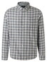 Maerz Light Flanel Herringbone Check Button-Down Overhemd Shark Skin