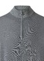 Maerz Luxury Merino Extrafine Knit Zip-Up Mock Neck Pullover Grey Rock