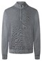 Maerz Luxury Merino Extrafine Knit Zip-Up Mock Neck Pullover Grey Rock