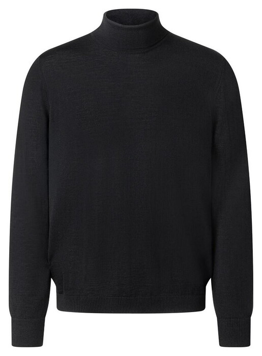 Maerz Luxury Merino Extrafine Solid Color Trui Zwart