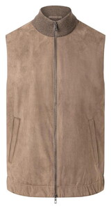 Maerz Luxury Merino Extrafine Two-Way Zip Vest Cedar Wood