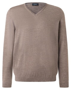 Maerz Luxury Merino Extrafine V-Neck Trui Brownie
