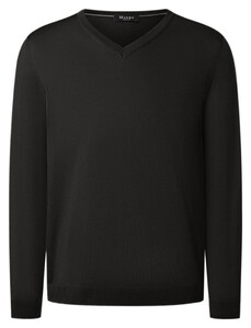 Maerz Luxury Merino Extrafine V-Neck Trui Zwart