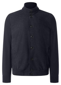 Maerz Luxury Superfine Merino Amaretta Combination Cardigan Navy