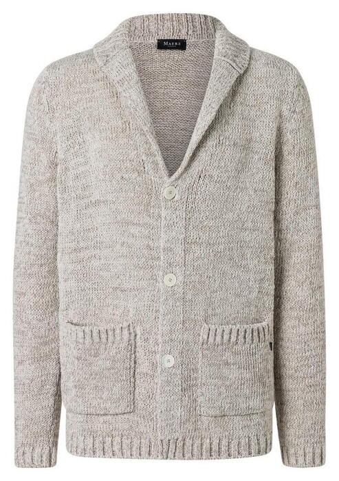 Maerz Mélange Knit Linnen Cotton Blend Vest French Oak