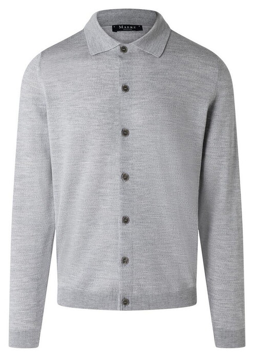 Maerz Merino Extafine Overshirt Clear Silver