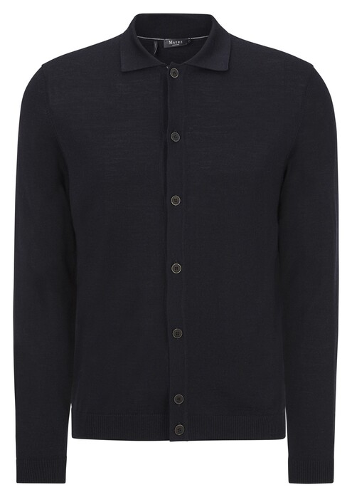Maerz Merino Extafine Overshirt Navy