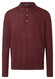 Maerz Merino Extrafine Knit Polo Collar Pullover Barolo Wine