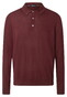 Maerz Merino Extrafine Knit Polo Collar Pullover Barolo Wine