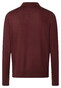 Maerz Merino Extrafine Knit Polo Collar Pullover Barolo Wine