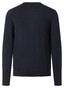Maerz Merino Extrafine Low V-Shape Neck Button Cardigan Vest Navy
