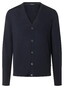 Maerz Merino Extrafine Low V-Shape Neck Button Cardigan Vest Navy