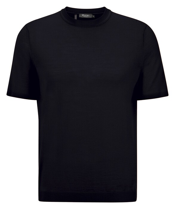 Maerz Merino Extrafine O-Neck Trui Navy