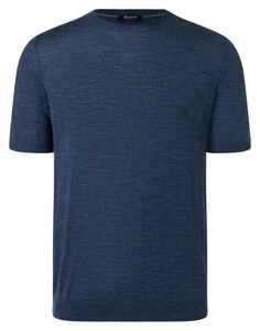 Maerz Merino Extrafine O-Neck Trui Nimes Blue