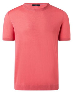 Maerz Merino Extrafine O-Neck Trui Shiny Flamingo