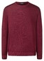 Maerz Merino Extrafine Round Neck Uni Color Trui Barolo Wine