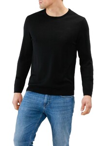 Maerz Merino Extrafine Roundneck Trui Zwart