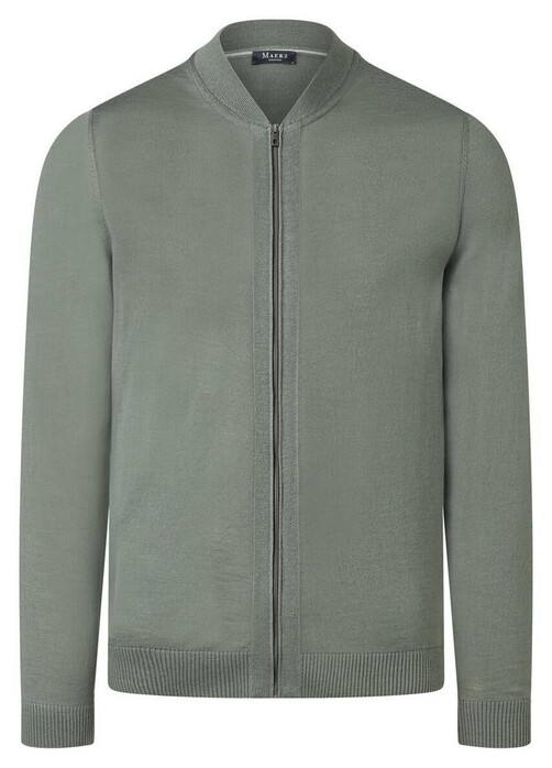 Maerz Merino Extrafine Zipper Cardigan Foggy Teal