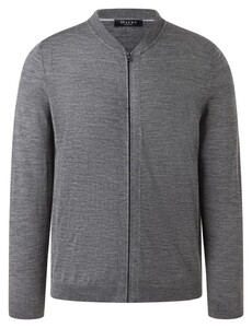 Maerz Merino Extrafine Zipper Vest Gresh