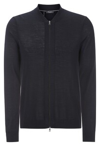 Maerz Merino Extrafine Zipper Vest Navy