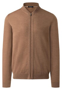 Maerz Merino Extrafine Zipper Vest Nougat