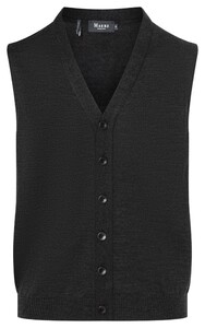 Maerz Merino Superwash Buttons Gilet Antraciet