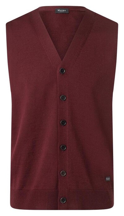 Maerz Merino Superwash Buttons Waistcoat Barolo Wine