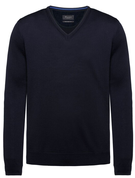 Maerz Merino Superwash Extra Long Sleeve Trui Navy