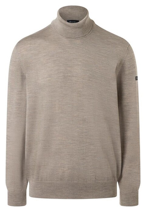 Maerz Merino Superwash Regular Fit Coltrui Trui Iced Latte