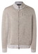 Maerz Merino Superwash Subtle Mélange Full Two-Way Zip Cardigan Iced Latte