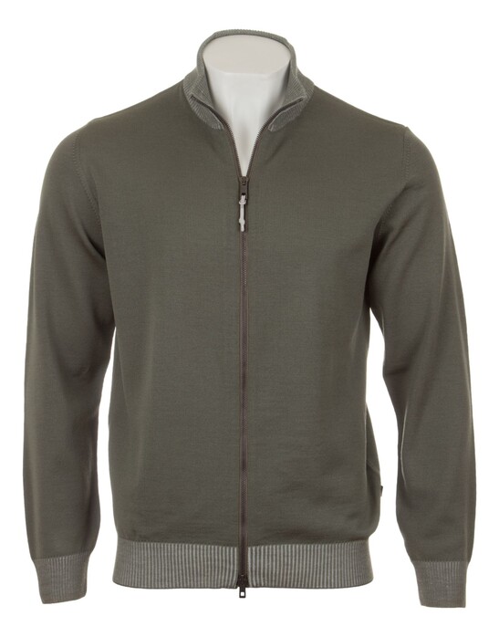 Maerz Merino Superwash Subtle Mélange Full Two-Way Zip Vest Foggy Teal